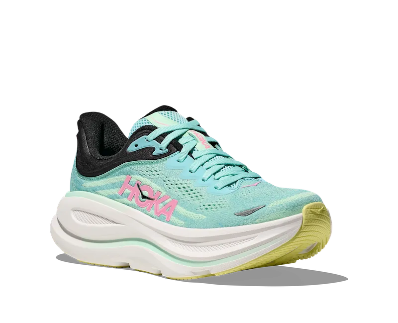 HOKA Women's Bondi 9 Blue Spark/Mint Fluorite