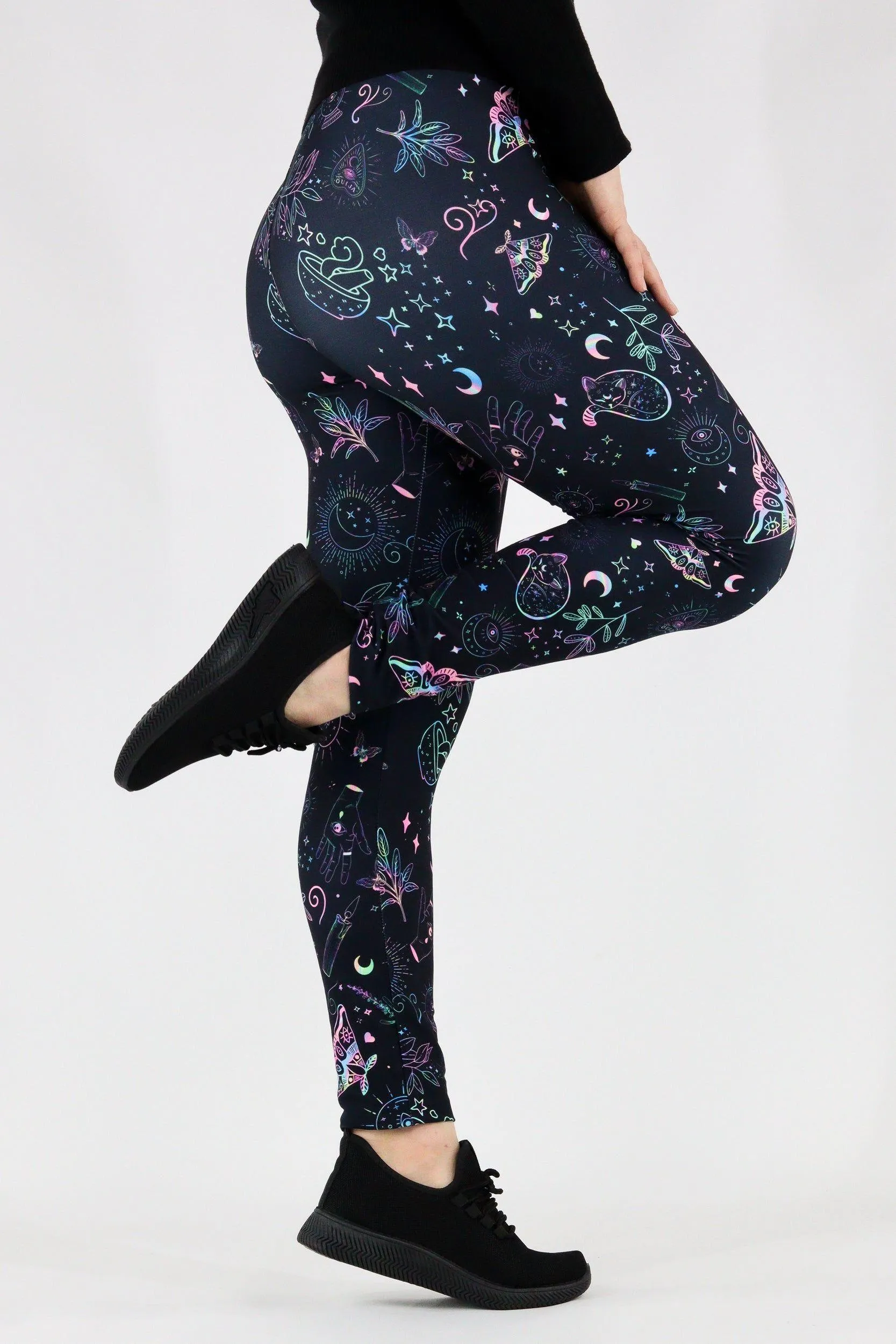 Holographic Witch - Casual Full Leggings
