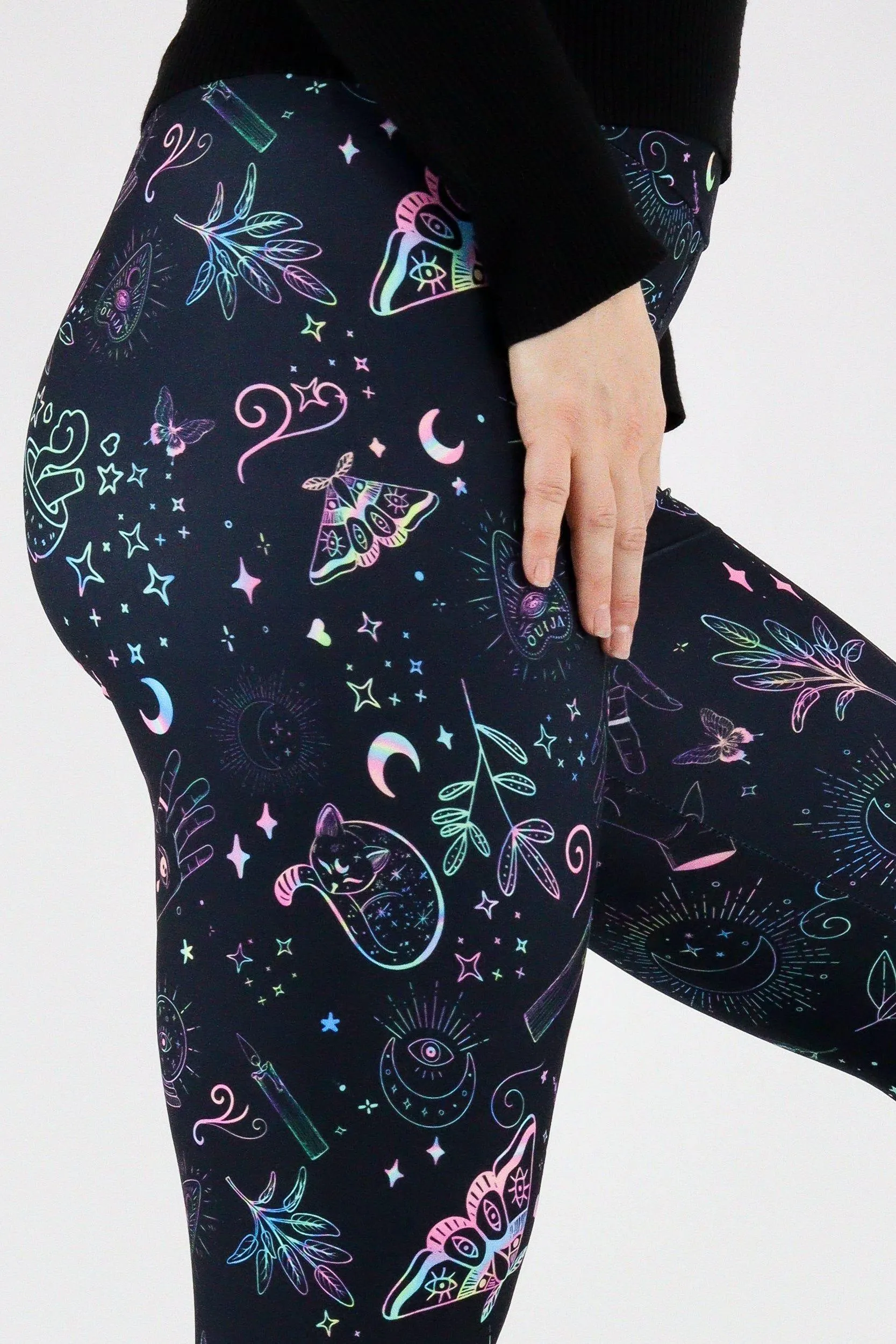 Holographic Witch - Casual Full Leggings