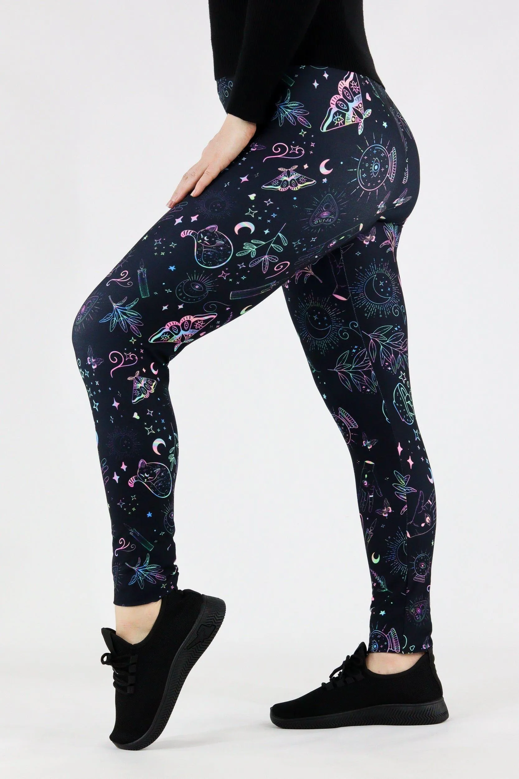 Holographic Witch - Casual Full Leggings