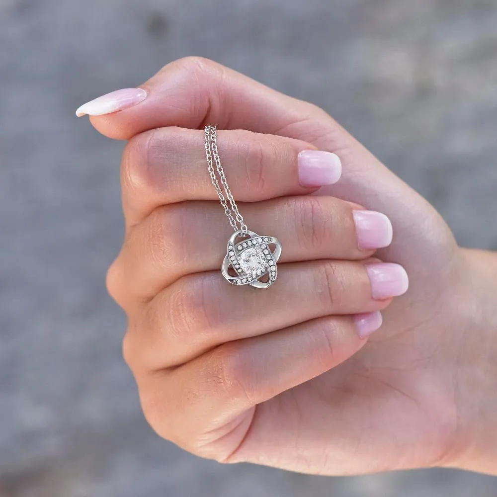 I'd Shank a Bitch For You Right In The Kidney Love Knot Necklace, Funny Best Friend Gift, BFF Birthday