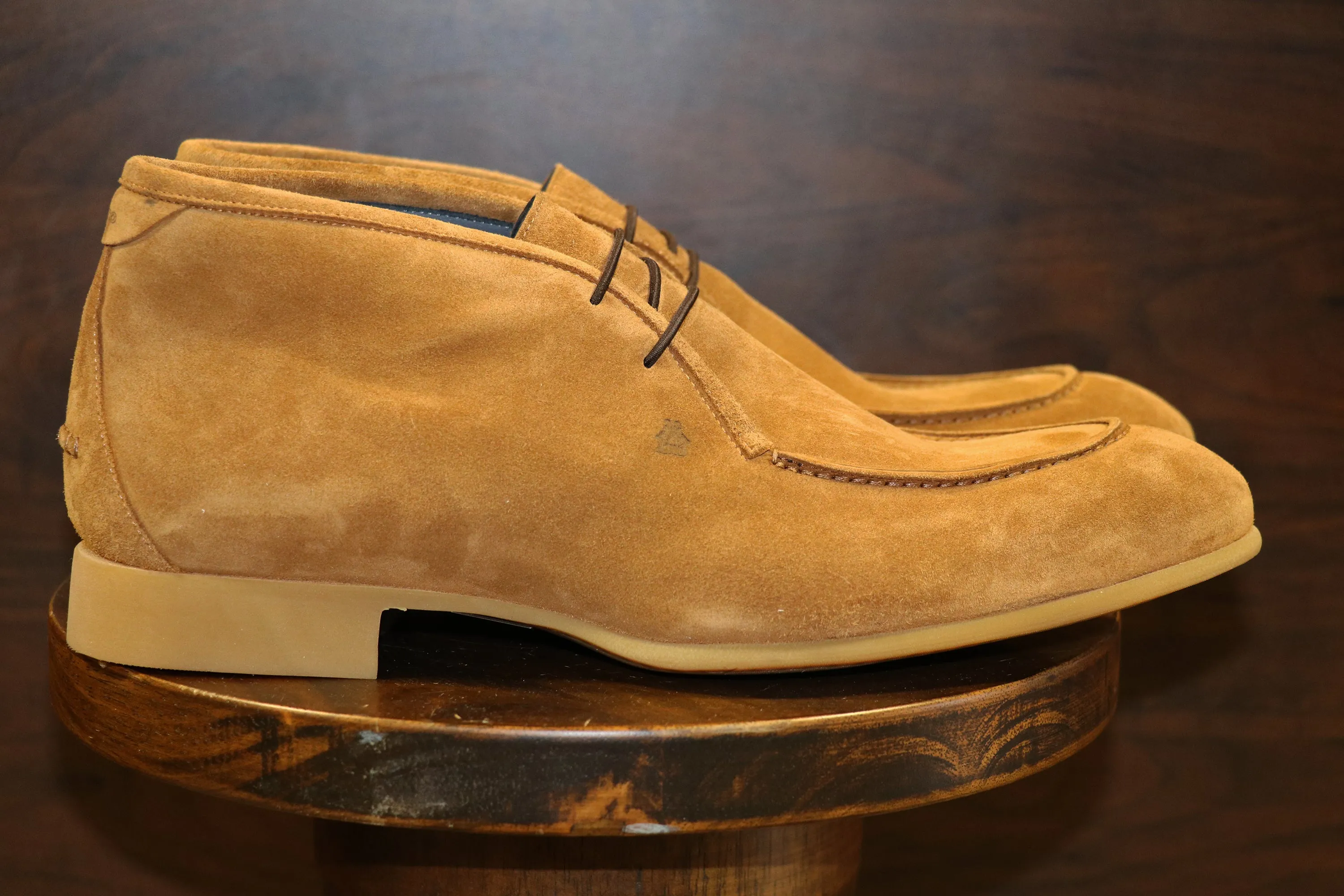 Ischia Chukka Boot in Velour Tobacco