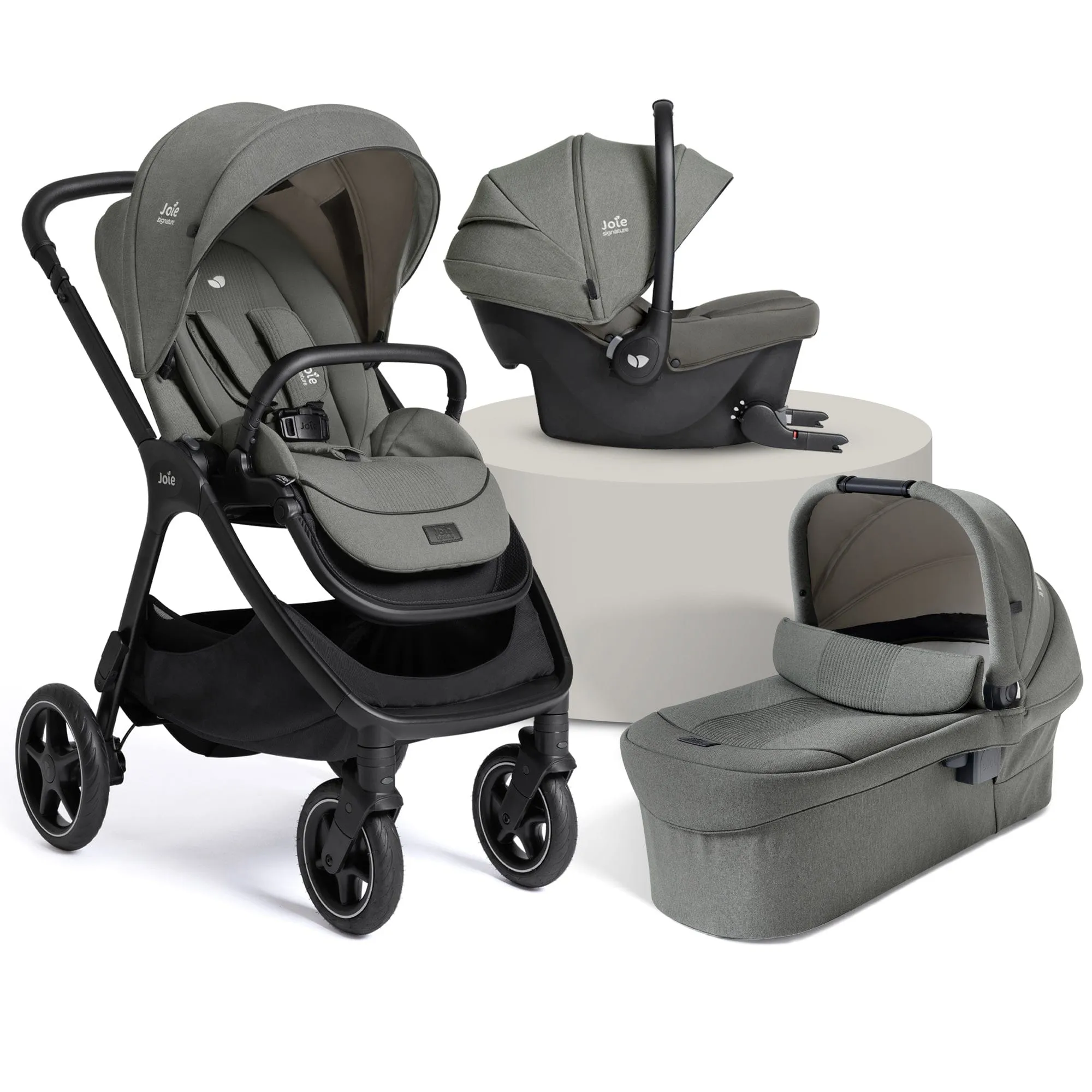 Joie Finiti Flex Click & Go Bundle in Evergreen