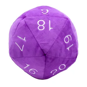 Jumbo D20 Plush Purple