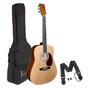 Koda 4/4 Acoustic Guitar Pack - Natural Left Hand