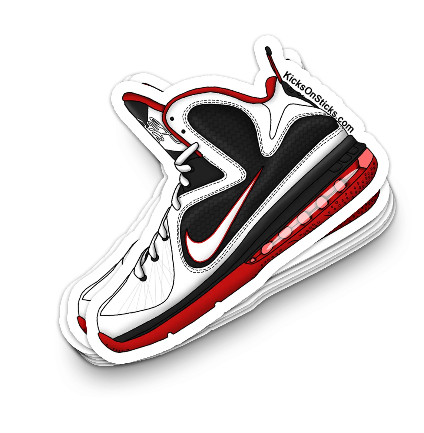 Lebron 9 "Heat Home" Sneaker Sticker