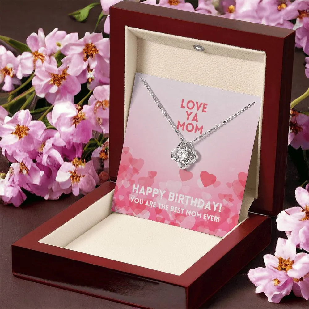 Love Ya Mom Happy Birthday Alluring Beauty Necklace