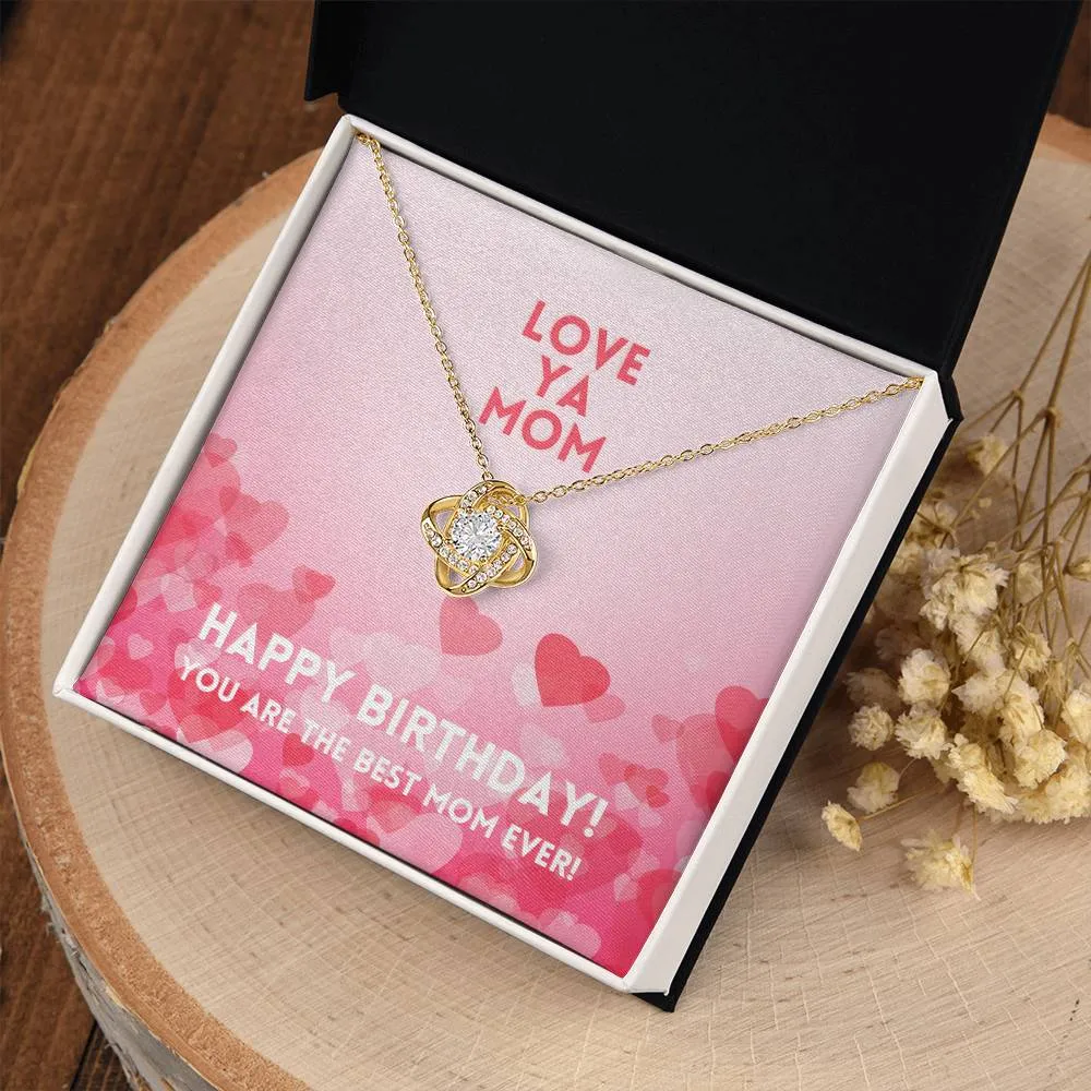 Love Ya Mom Happy Birthday Alluring Beauty Necklace