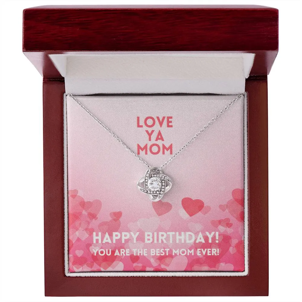 Love Ya Mom Happy Birthday Alluring Beauty Necklace