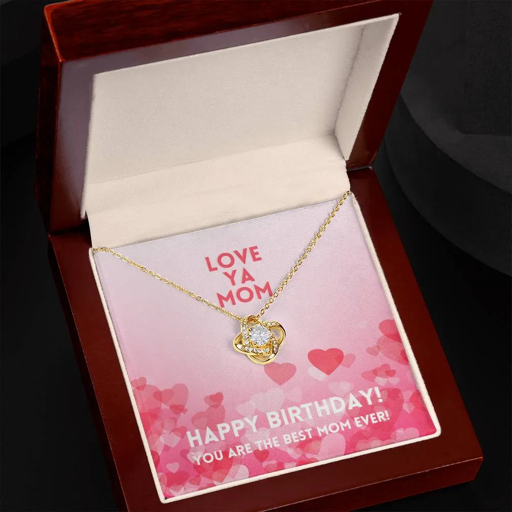 Love Ya Mom Happy Birthday Alluring Beauty Necklace