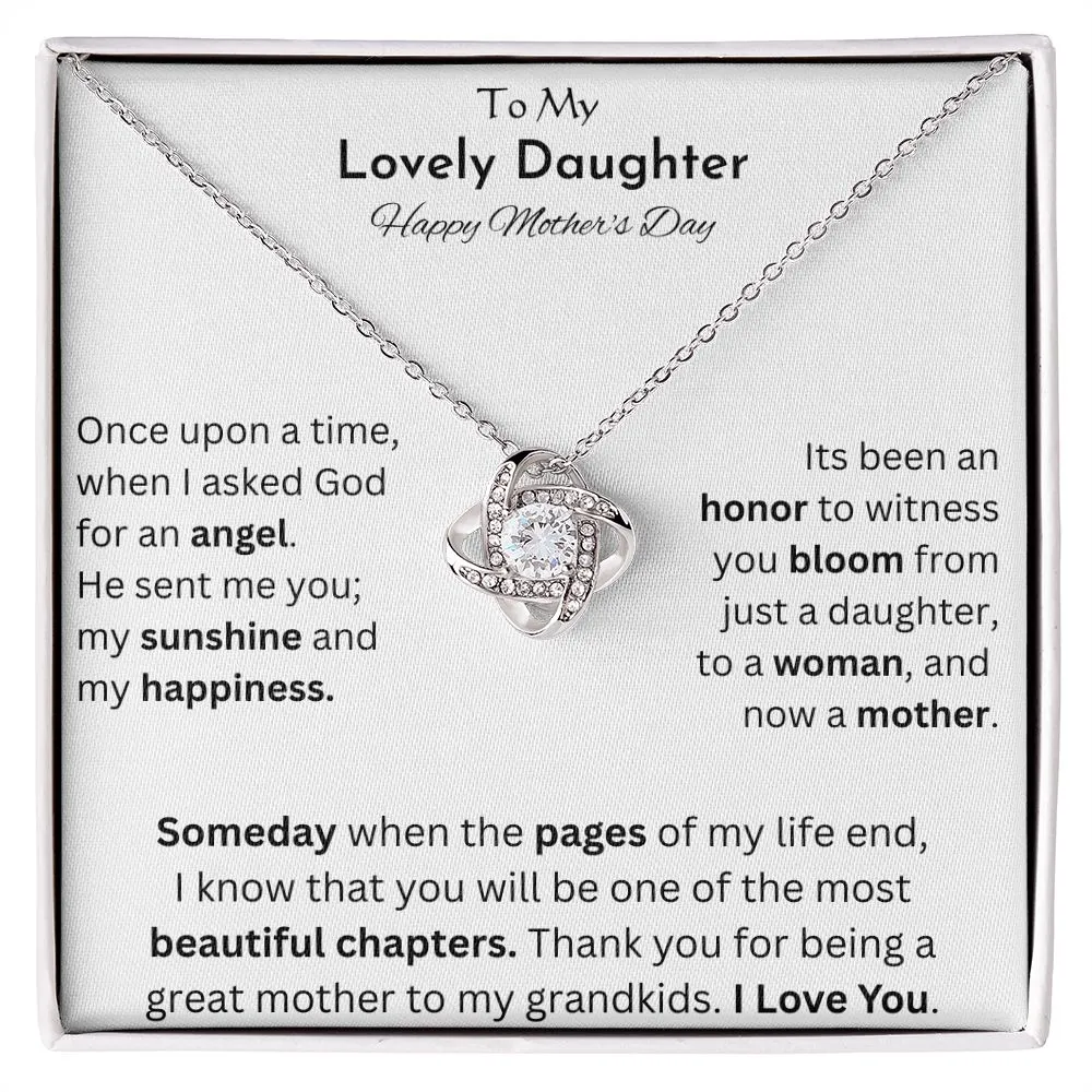 Lovely daughter - Love Knot Necklace