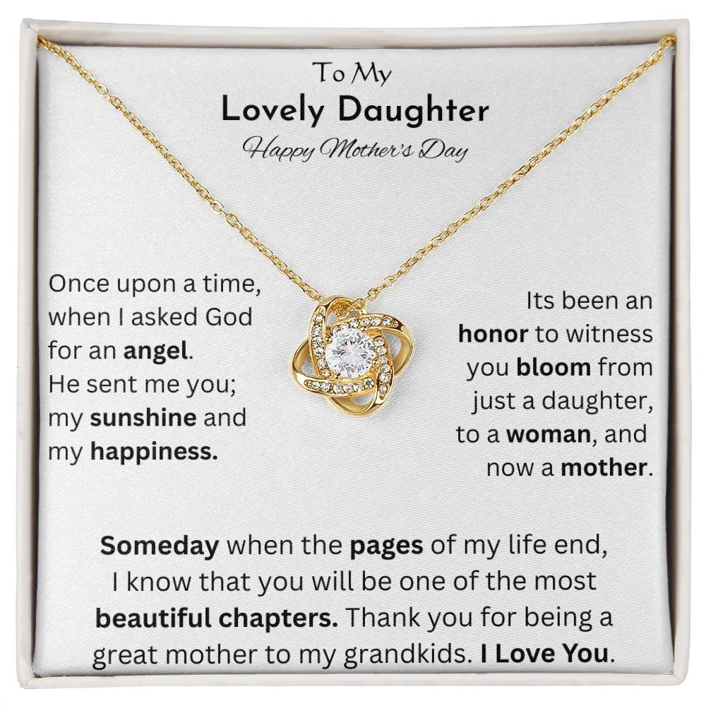 Lovely daughter - Love Knot Necklace