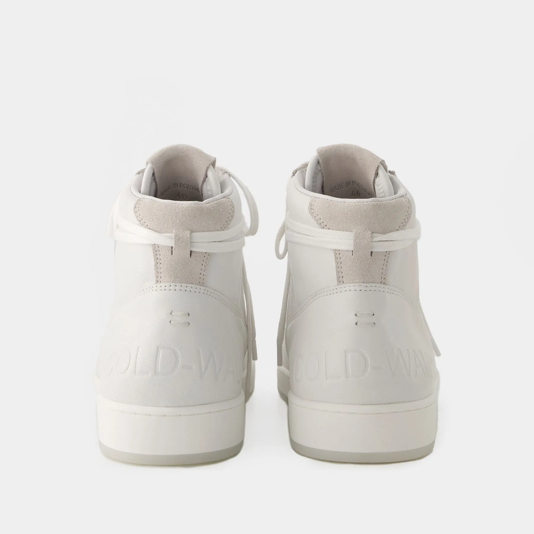 Luol Hi Top Sneakers - A Cold Wall - Leather - White