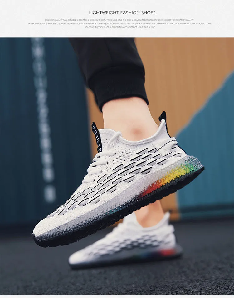 men sports running shoes casual