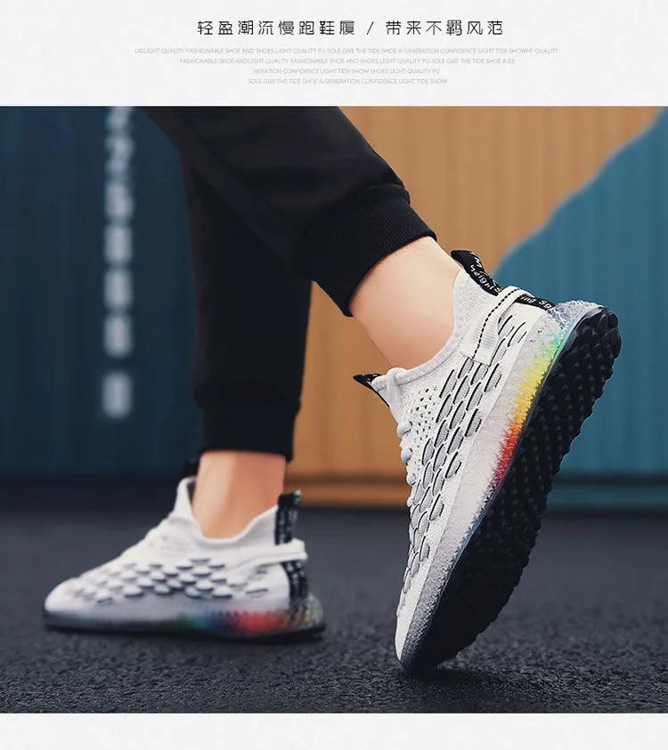 men sports running shoes casual