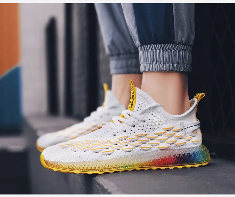 men sports running shoes casual