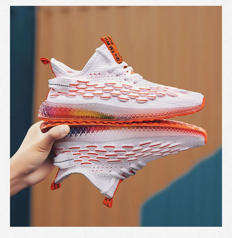 men sports running shoes casual