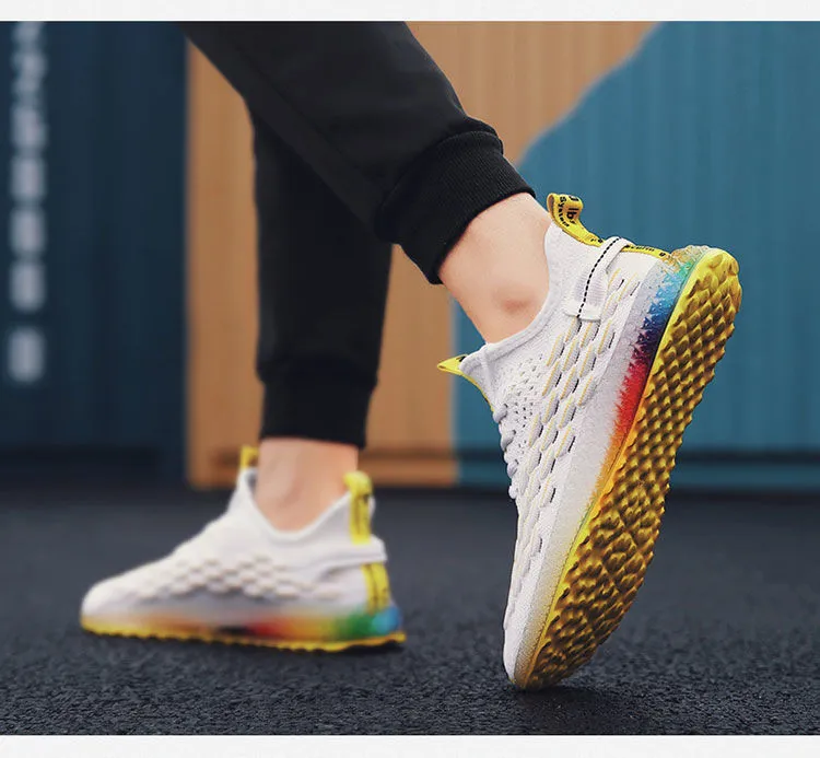 men sports running shoes casual