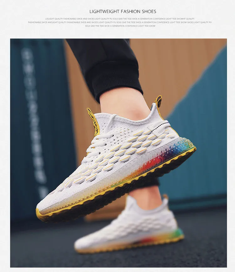 men sports running shoes casual