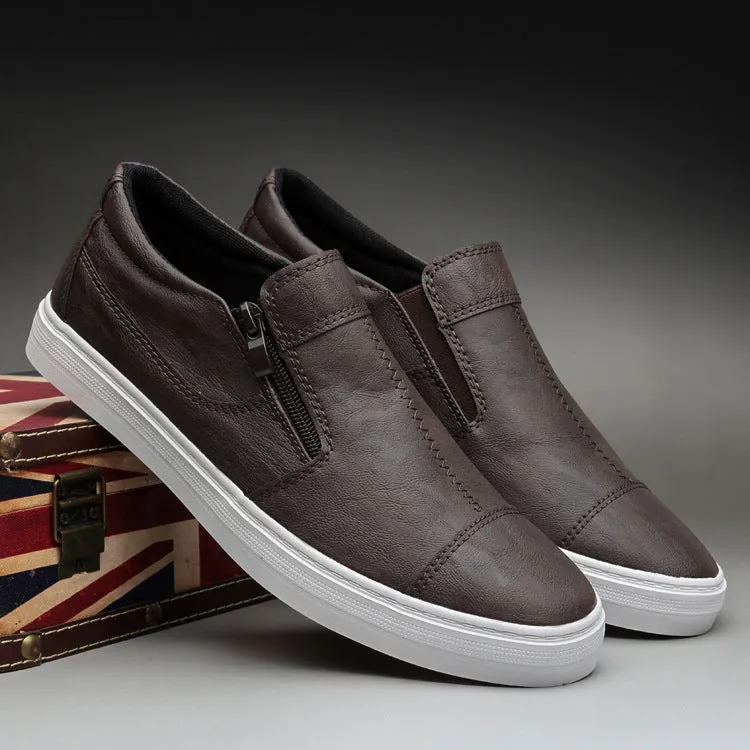 Men's Casual Shallow Mouthed PU Leather Shoes