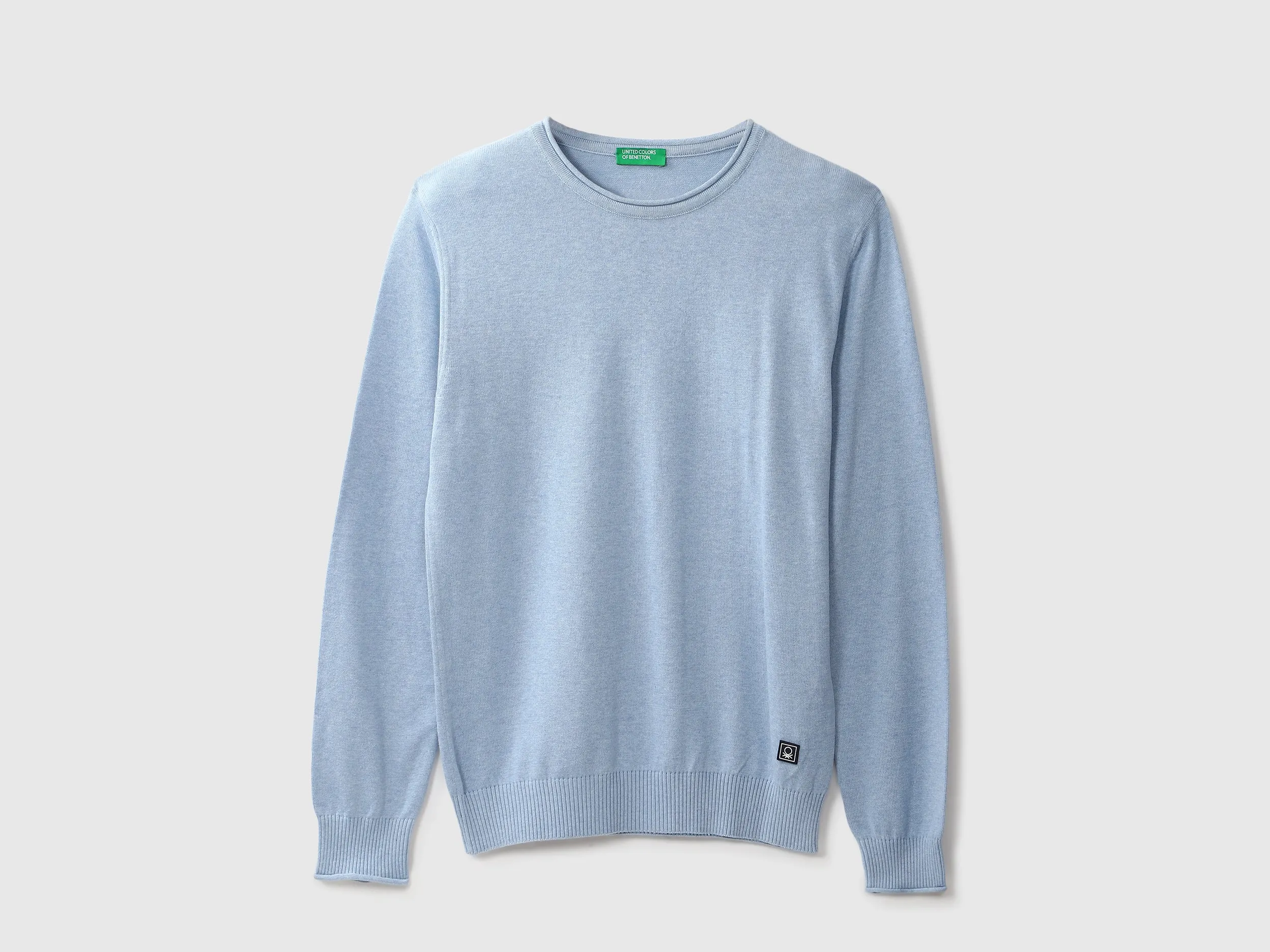 Mens Long Sleeve Solid Sweater