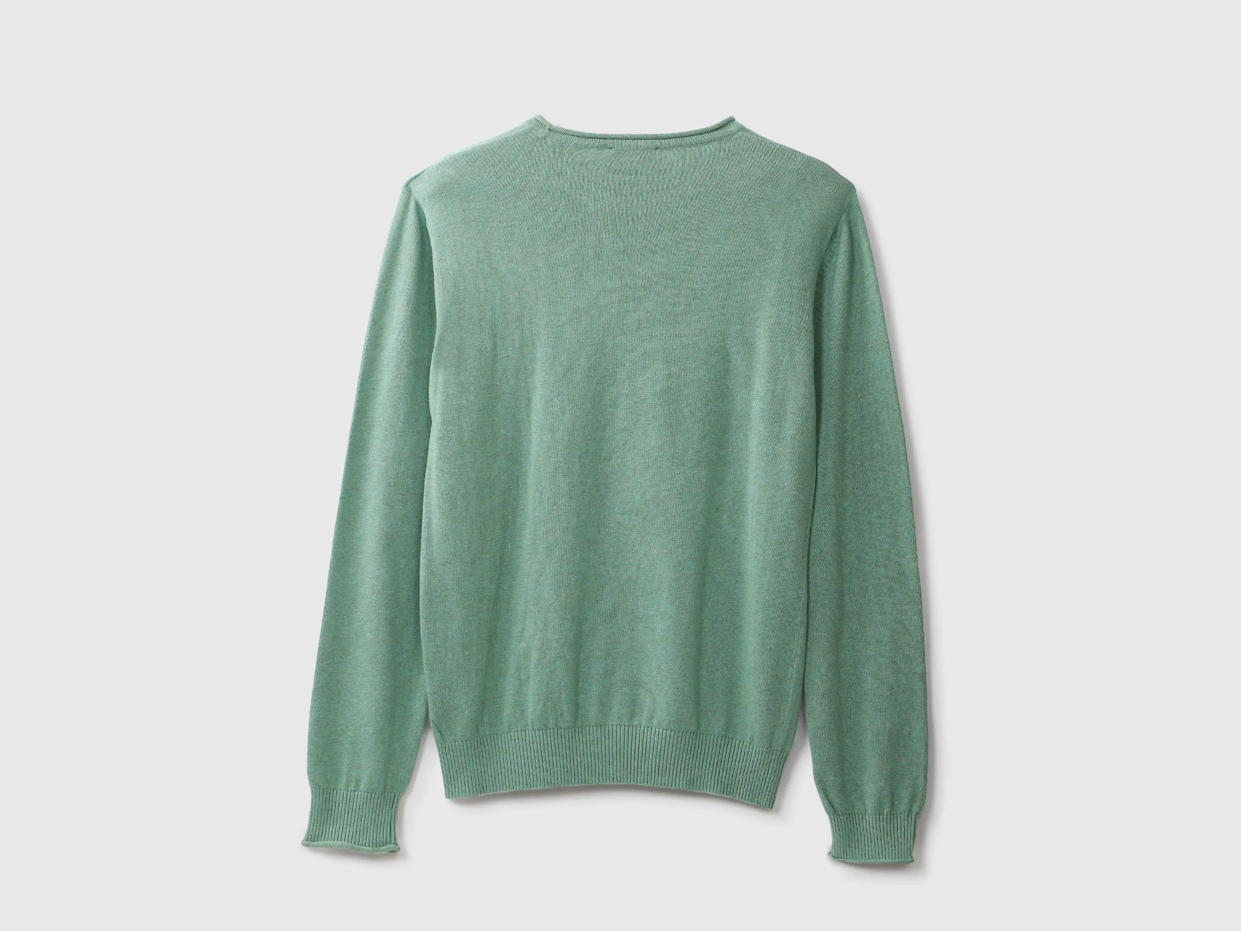 Mens Long Sleeve Solid Sweater