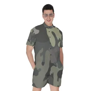 Misha Army Men's Rompers
