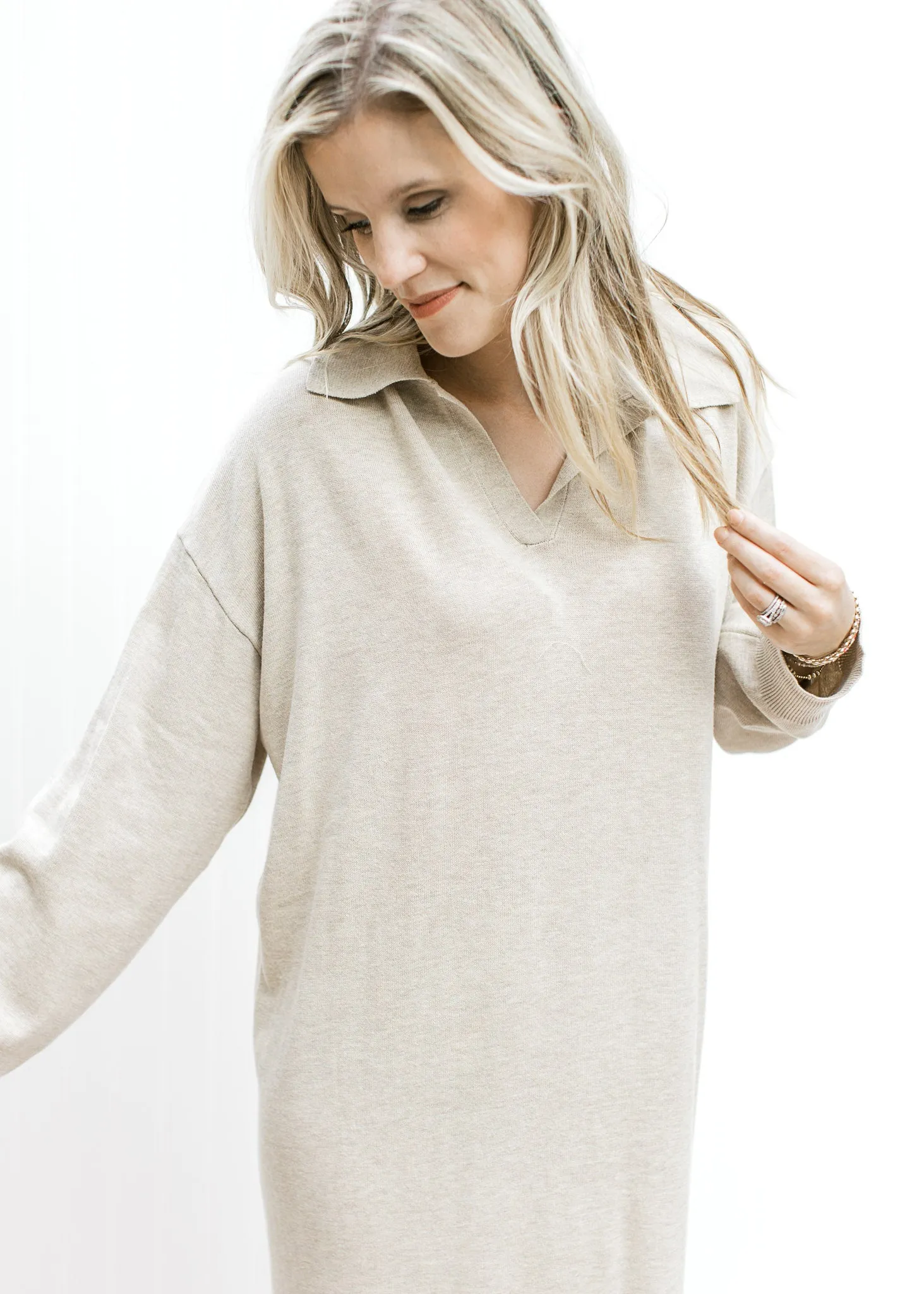 Natural Sweater Dress B