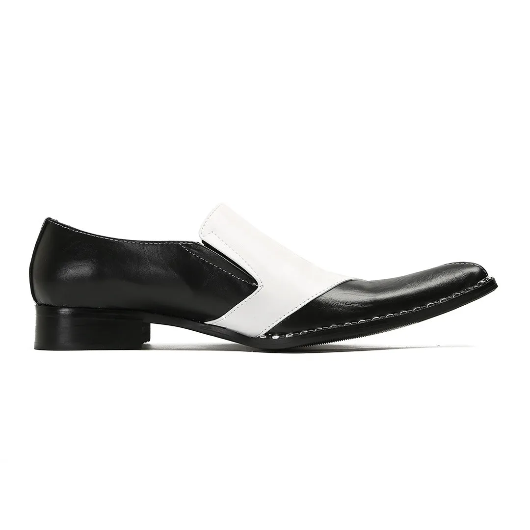 New cowhide glossy business dress Oxford leather shoes British pointed groom wedding suit shoes boat shoes lazy shoes