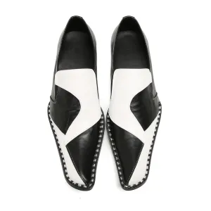New cowhide glossy business dress Oxford leather shoes British pointed groom wedding suit shoes boat shoes lazy shoes