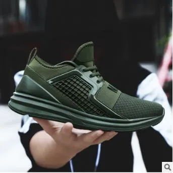 New large size sports shoes men's summer Korean version of the net shoes men's trend casual wild shoes