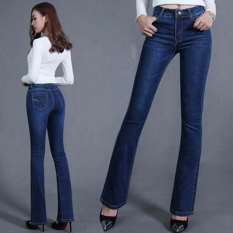 New Women's Casual Jeans Slim Jeans