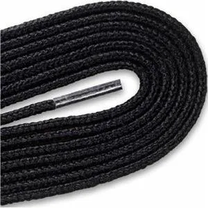 Nylon Boot Laces - Black (2 Pair Pack) Shoelaces