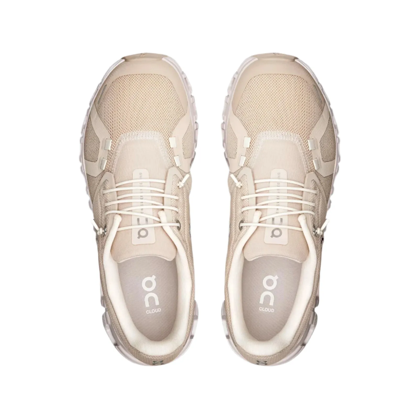 On Running Women's Cloud 6 Sneaker in Pearl/White