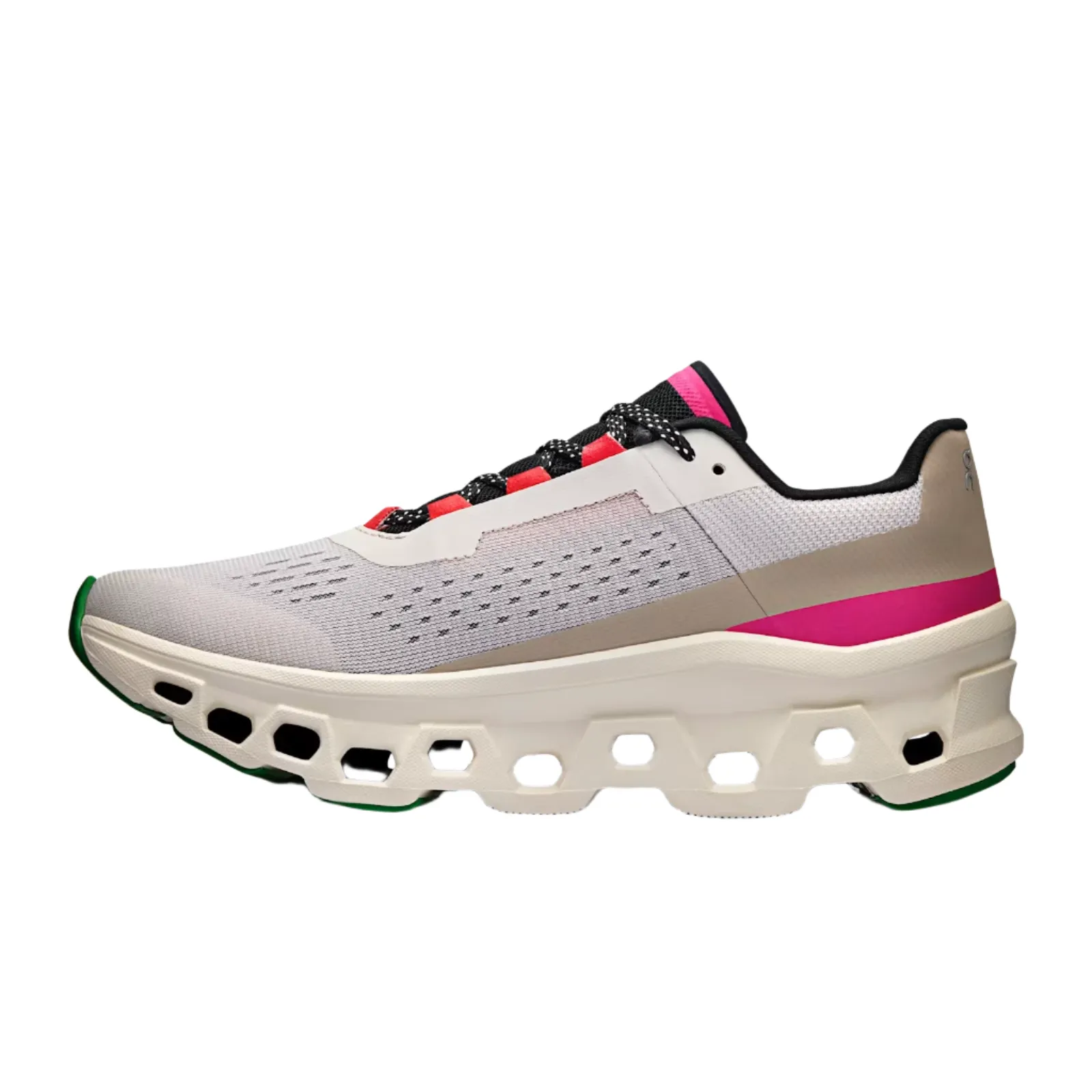 On Running Women's Cloudmonster Sneaker in Silver/Ivory