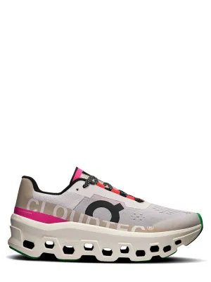 On Running Women's Cloudmonster Sneaker in Silver/Ivory