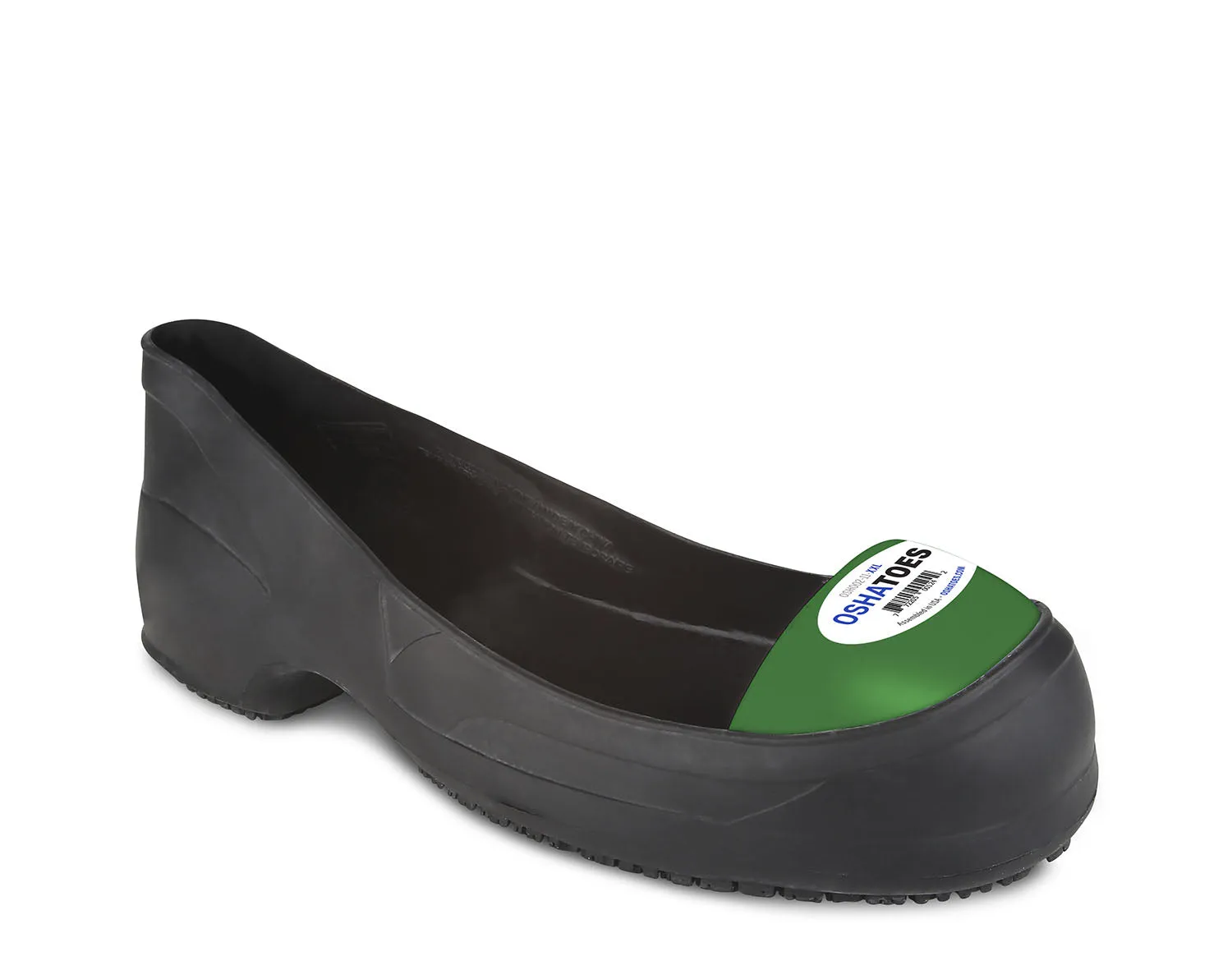OSH002 (ARC), STEEL toe Cap Chemical Resistant Natural RUBBER Safety Overshoes (Color Coded by Size)