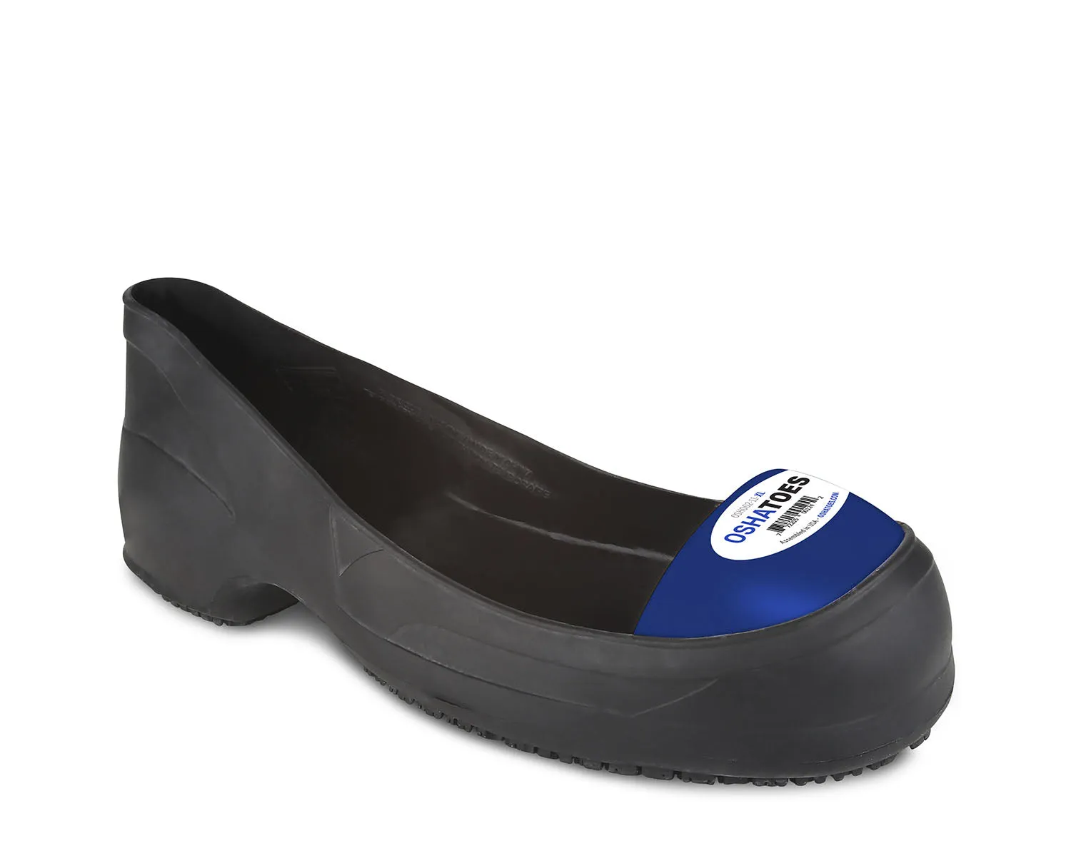OSH002 (ARC), STEEL toe Cap Chemical Resistant Natural RUBBER Safety Overshoes (Color Coded by Size)