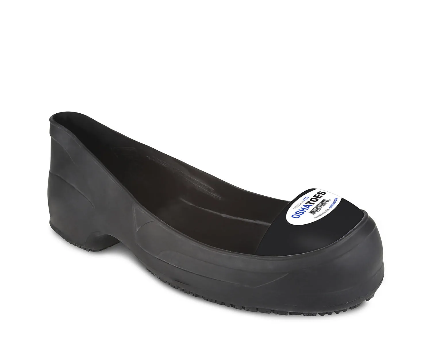OSH002 (ARC), STEEL toe Cap Chemical Resistant Natural RUBBER Safety Overshoes (Color Coded by Size)