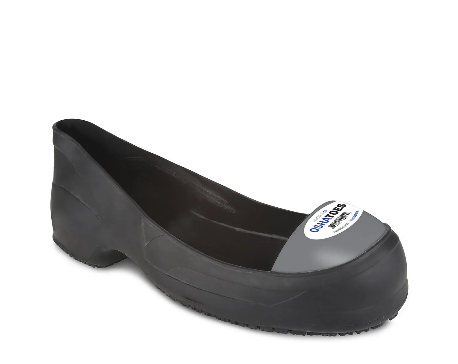 OSH002 (ARC), STEEL toe Cap Chemical Resistant Natural RUBBER Safety Overshoes (Color Coded by Size)