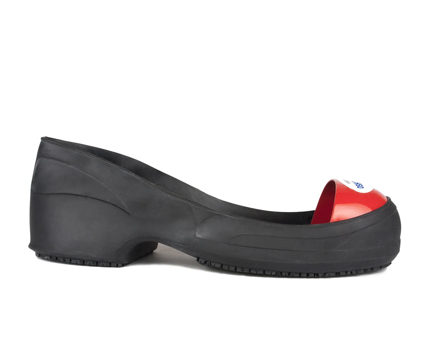 OSH002 (ARC), STEEL toe Cap Chemical Resistant Natural RUBBER Safety Overshoes (Color Coded by Size)
