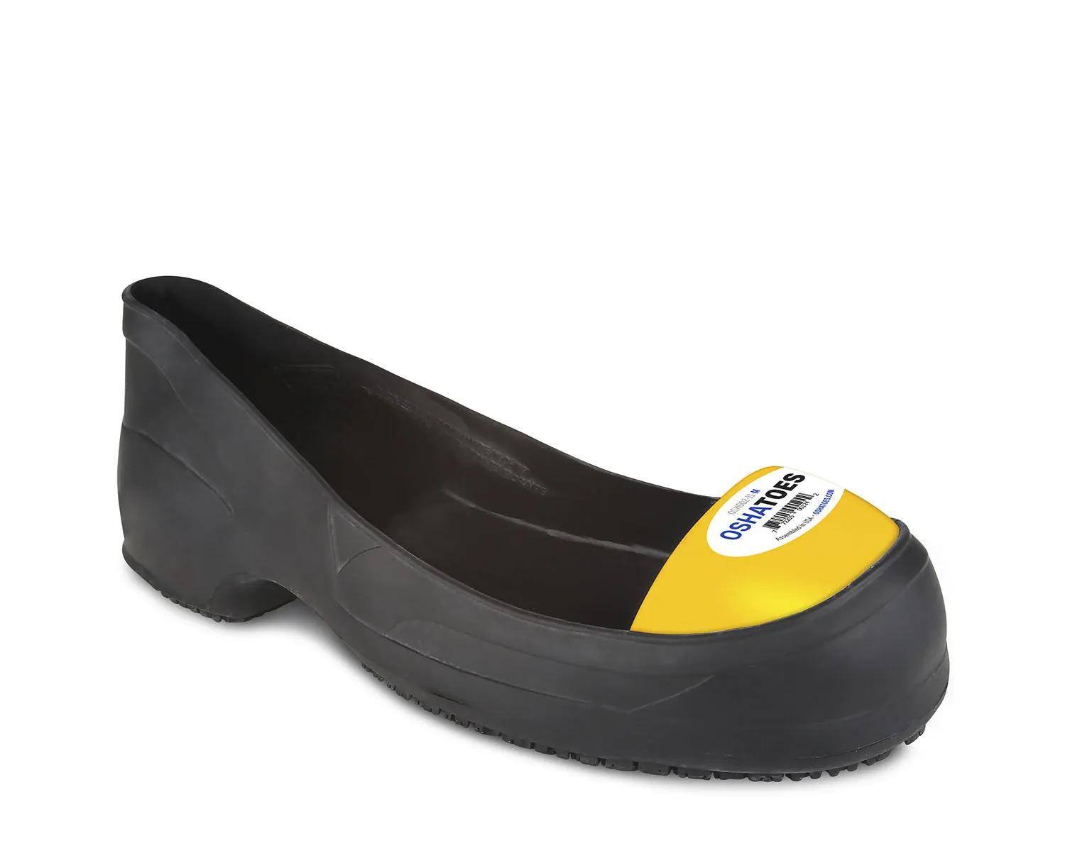 OSH002 (ARC), STEEL toe Cap Chemical Resistant Natural RUBBER Safety Overshoes (Color Coded by Size)