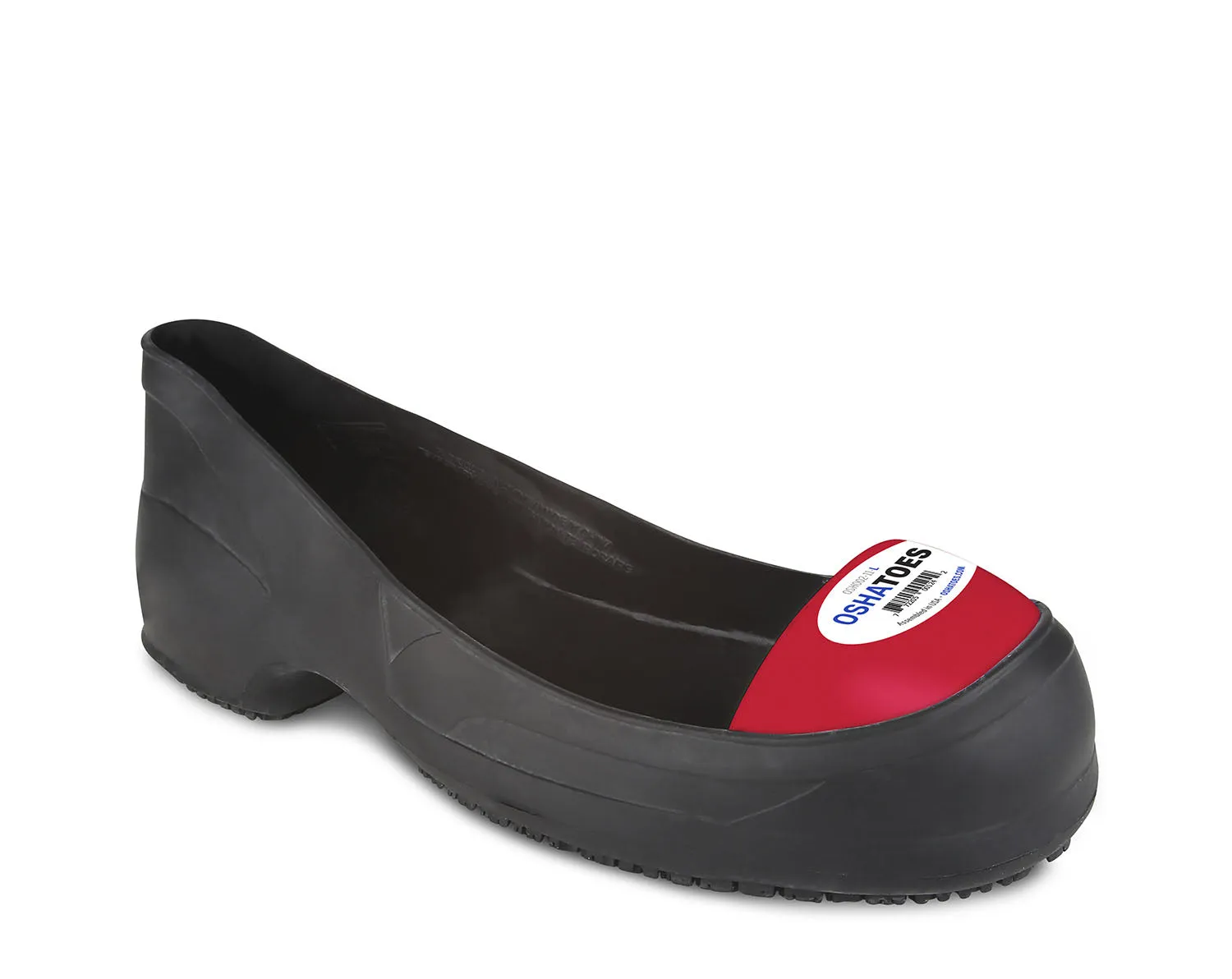 OSH002 (ARC), STEEL toe Cap Chemical Resistant Natural RUBBER Safety Overshoes (Color Coded by Size)