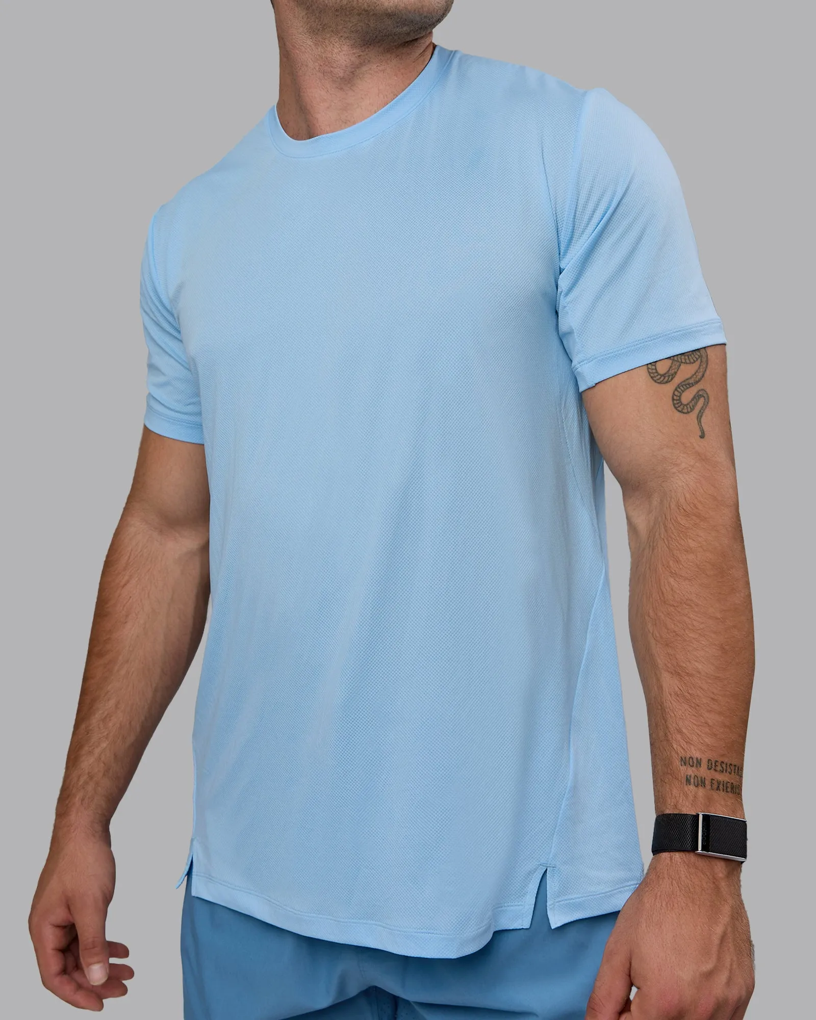 Pace Running Tee - Glacial Blue