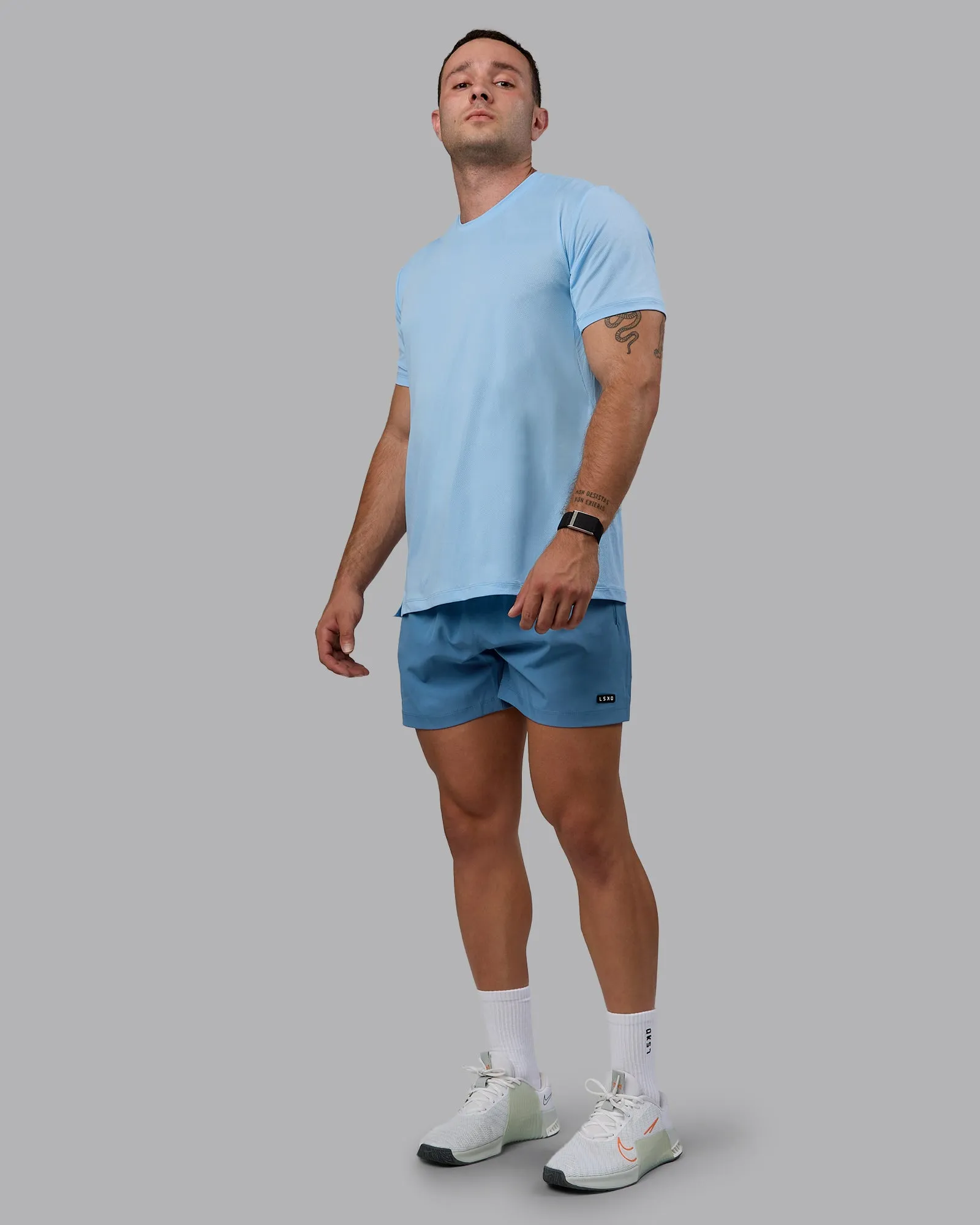 Pace Running Tee - Glacial Blue