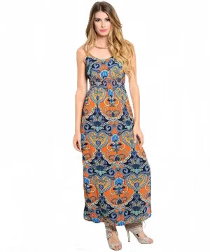 Paisley Boho Maxi Dress