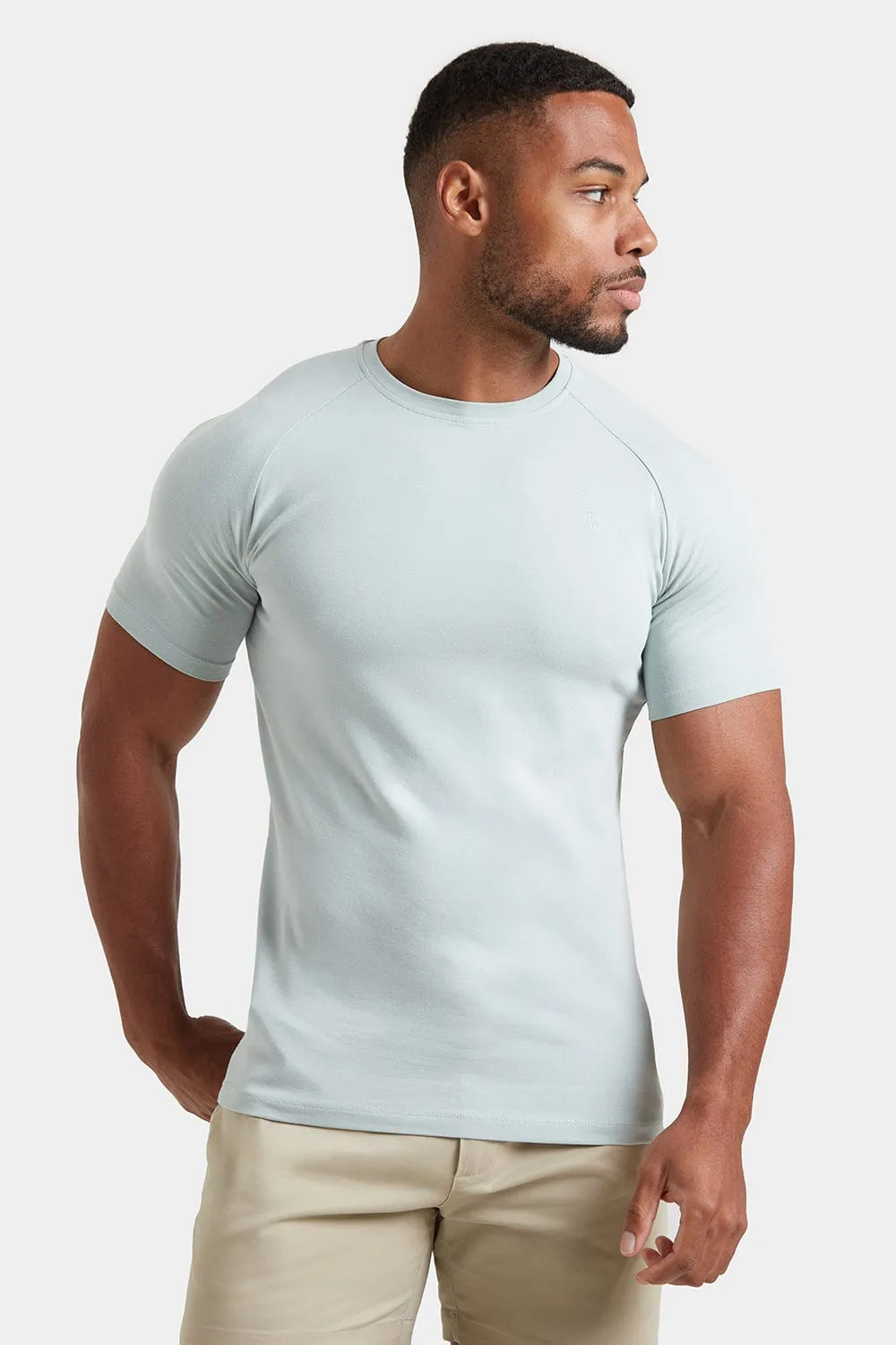 Premium Muscle Fit T-Shirt in Soft Green