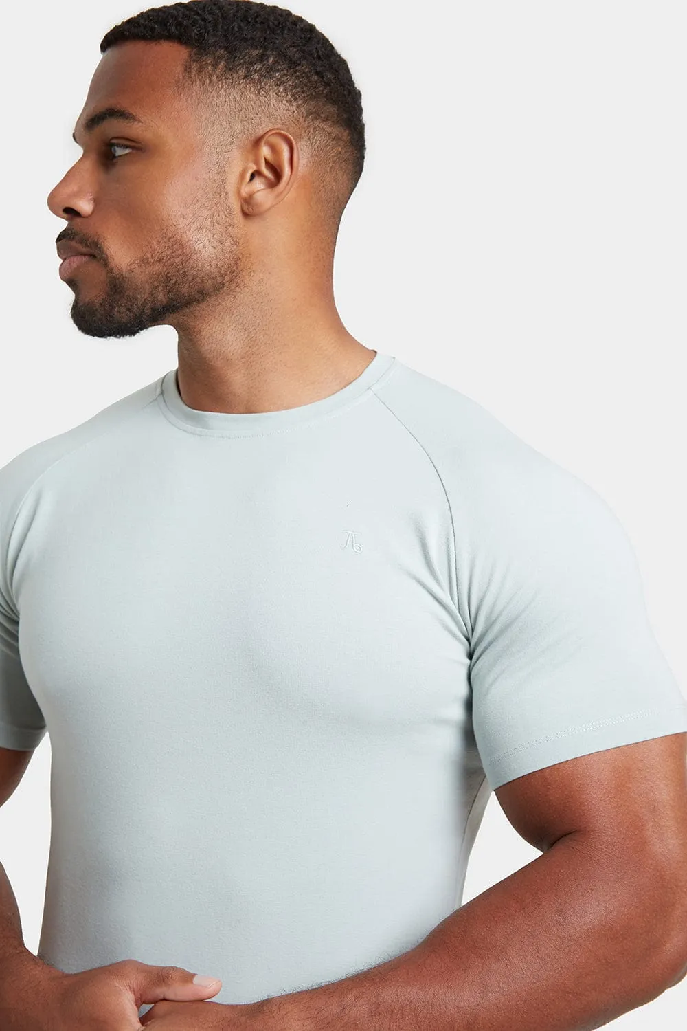 Premium Muscle Fit T-Shirt in Soft Green