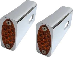 Pro-One Performance 909106 Fender Strut Marker Light - Amber LED - Chrome