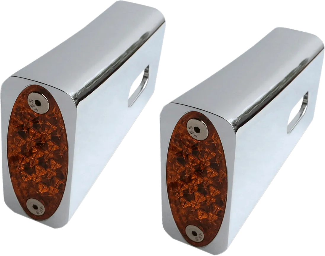 Pro-One Performance 909106 Fender Strut Marker Light - Amber LED - Chrome